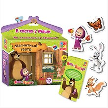 Магнитный театр «Маша и Медведь В гостях у Маши», Vladi Toys