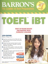 Barron`s Toefl iBT (15 изд.) (+2MP3 ч.1,2) (audio, cd-rom, online) (м) (Barron`s Educational) Sharpe