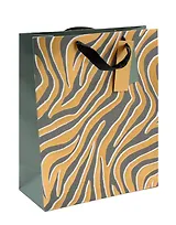 Пакет А4 32*26*12 "Принт Зебра" нейтр., бум.мат.ламинат