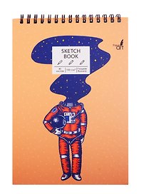 Скетчбук А5 40л "SKETCHBOOK. My Universe", 100г/м2, евроспираль