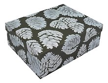 Коробка подарочная "Шишки" 23*18*8