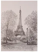 Скетчбук "Париж", 72 л