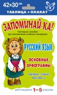 Русский язык: Основные орфограммы: Таблица-плакат. Для учащихся 1-5 классов: Наглядное пособие
Русский язык: Основные орфограммы: Таблица-плакат. Для учащихся 1-5 классов: Наглядное пособие