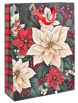 Пакет А3 32*42*11,5 "Зимние цветы" НГ, бум.мат.ламинат