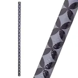 Бумага упаковочная 70*100см "Черный орнамент на сером" глянц., инд.уп.