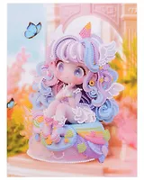 Алмазная мозаика (блестящая) с подрамником, с частичным заполнением "Куколка на тортике", 23 х 30 см