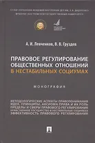 Правовое регулирование общественных отношений в нестабильных социумах. Монография