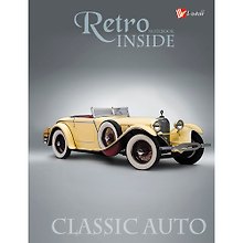 Записная книжка А6 96л "Авто. Ретро-стиль" 7БЦ, глянц.ламинация, полноцветн.печать, Listoff