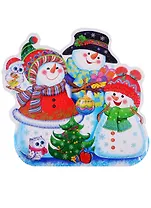 Мини-плакат "Семья снеговиков"