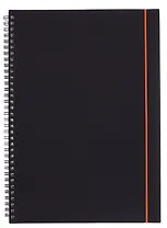 Тетрадь А4 80 листов, клетка, "Favorite Black. No 1" спираль