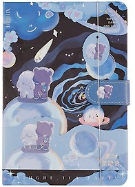 Книга для записей «Cosmic», А5, 100 листов, линованная, с магнитной застежкой