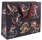 Пакет А3+ 40*50*15 "Динозавры" дет., бум.мат.ламинат