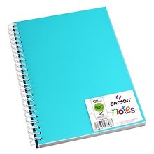 Блокнот для эскизов А5 50л "Notes" 120г/м2, гол.пласт.обл, спираль, Canson
