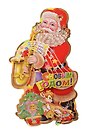 Открытка декор объемная на скотче (DM-27, блестки, фольга, 25х14см) (Астрологика)