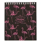 Скетчбук «Фламинго», 60 листов, А6
