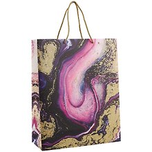 Пакет А4 32*26*10 "Purple marble" нейтр. бум.мат.ламинат