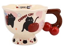 Кружка Cherry Cat Котик с бантиком (керамика) (360мл) (12-6641-202604-06)