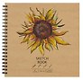 Скетчбук 190*190 30л "DRAFT and CRAFT. Sunflower", 180г/м2, обложка крафт картон, евроспираль