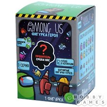 Among Us 3 серия, Фигурка на шарнирах в коробке 1 шт. + аксессуар, (5х5х7), (AU6307)
