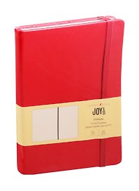 Книга для записей «Особый красный», А5, 96 листов, искусcтвенная кожа, с ляссе, Joy Book