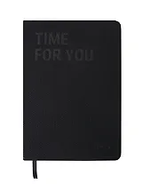 Книга для записей А5 80л лин. "Less stress", черная, ткан.обл., Schiller