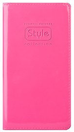 Записная книжка А6- 96л кл. "Style" розовая, ПВХ., мягк.переплет, двойное ляссе, IN FOLIO