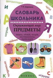Словарь школьника. Окружающий мир: предметы