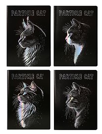 Тетрадь B5 36л лин. "Particle cat", ассорти