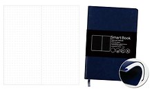 Записная книжка, (90х178мм) 80л. Listoff SMART BOOK Синий