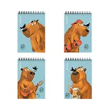 Блокнот А6 60л кл. "Happy Capy" клетка, офсет 60г/м2, спираль, Erich Krause