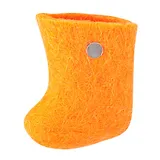 Магнит - подставка для ручек "Валенок" (оранжевый) (войлок) (6см) (12817)