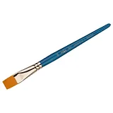 Кисть художественная №20 "Галерея", синтетика, плоская, короткая ручка, Гамма