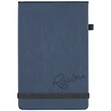 Блокнот 130*200 96л лин. "Reporter" голуб.иск.кожа, резинка, петля для ручки, инд.уп.