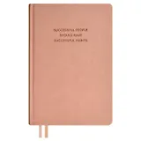 Ежедневник недат. А5 160л "Буйвол" пепельно-розовый, бежевый, кожзам, тв.переплет, блинтовое тиснение, офсет, ляссе
