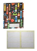 Дневник для мл.кл. "Школьный орнамент" 7Бц, мат.ламин., тисн.фольгой, Unnika