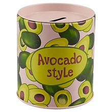 Копилка Бочка Avocado style (10х9) (металл)