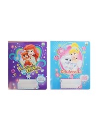 Тетрадь 12л лин. "Princess" выб.УФ лак., ассорти, Disney