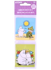 Блоки для записей 02шт 50л "Муми-тролли" ассорти, инд.подвес