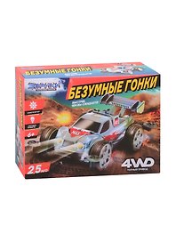 Электронный конструктор ТМ Эврики «Безумные гонки», 4WD, световые эффекты