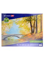 Холст на картоне 50*60см грунтованный, 100% хлопок, мелкое зерно, BRAUBERG ART CLASSIC