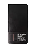 Записная книжка, (90х178мм) 80л. Listoff SMART BOOK Черный