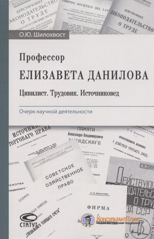 Профессор Елизавета Данилова. Цивилист. Трудовик. Источниковед. Очерк научной деятельности
Профессор Елизавета Данилова. Цивилист. Трудовик. Источниковед. Очерк научной деятельности