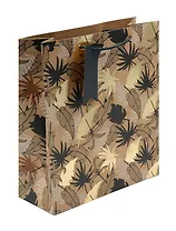 Пакет А4 32*26*12 "Листья" нейтр., крафт