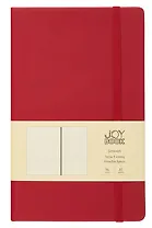 Книга для записей А5 96л кл. "Joy Book. Пряное вино" иск.кожа, тонир.блок, скругл.углы, ляссе, резинка, карман на задн.форзаце