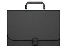 Портфель пластиковый А4 "Matt Classic", черный, ErichKrause