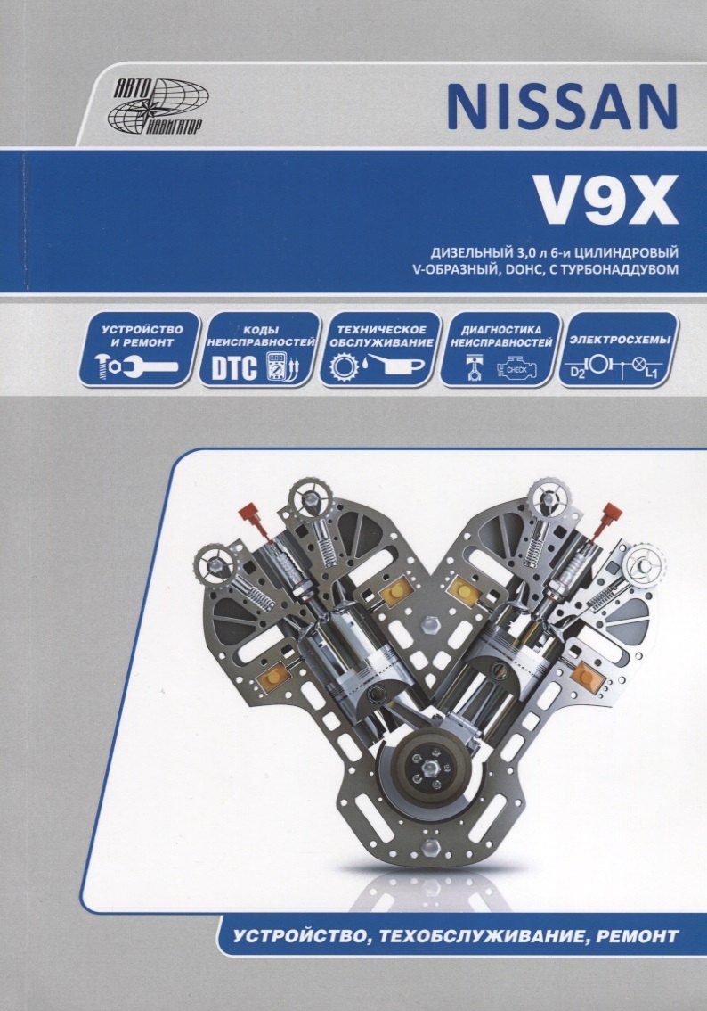 Nissan V9Х. Бензиновый 3,0 л 6-и цилиндровый V-образный, DOHC, с системой турбонаддувом. Устройство, техобслуживание, ремонт
Nissan V9Х. Бензиновый 3,0 л 6-и цилиндровый V-образный, DOHC, с системой турбонаддувом. Устройство, техобслуживание, ремонт