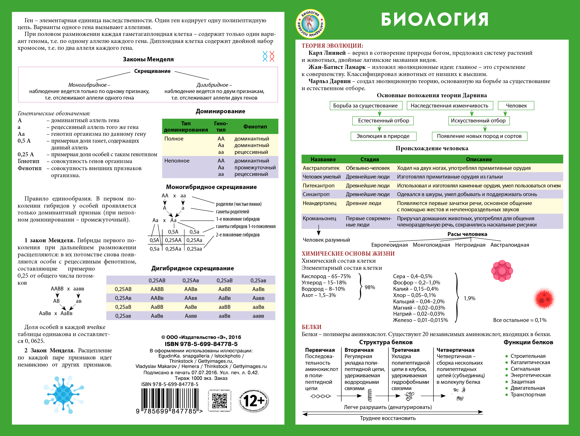Биология: наглядное пособие
Биология: наглядное пособие