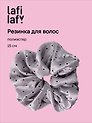Резинка для волос «Горошек», серая, полиэстер, 15 см, Lafilaf