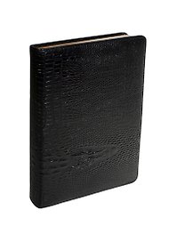 Ежедневник недат. А5 160л "Dandy" черный, иск.кожа, фактура крокодила, тв.переплет, поролон, внутр.карман, зол.обрез, двойное ляссе, In Folio