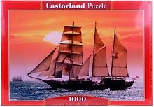 Пазл Castorland Парусник на закате, 1000 элементов
